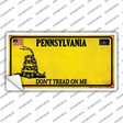 Pennsylvania Dont Tread On Me Novelty Sticker Decal