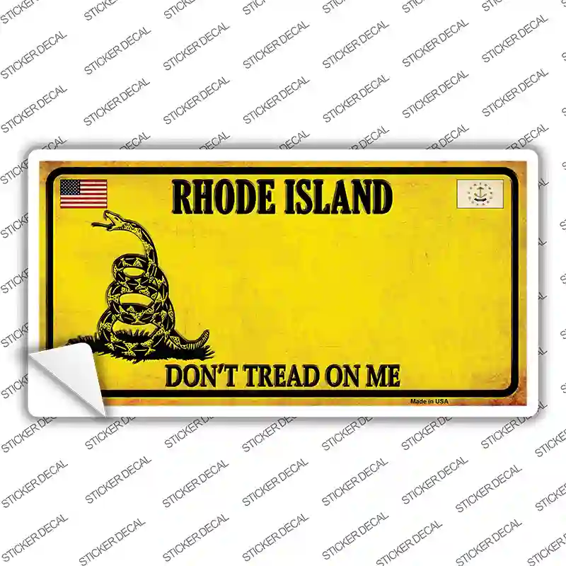 Rhode Island Dont Tread On Me Novelty Sticker Decal