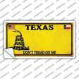 Texas Dont Tread On Me Novelty Sticker Decal
