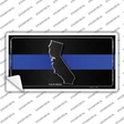California Thin Blue Line Novelty Sticker Decal