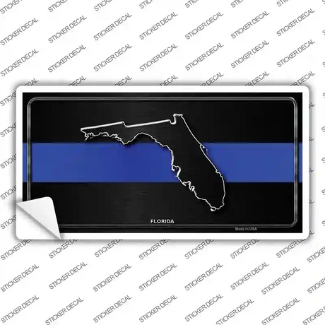 Florida Thin Blue Line Novelty Sticker Decal