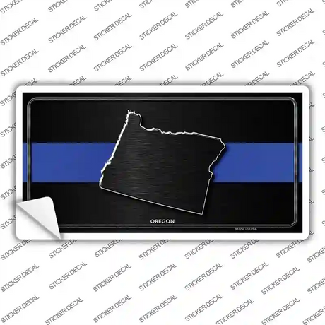 Oregon Thin Blue Line Novelty Sticker Decal