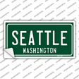 Seattle Washington Green Novelty Sticker Decal