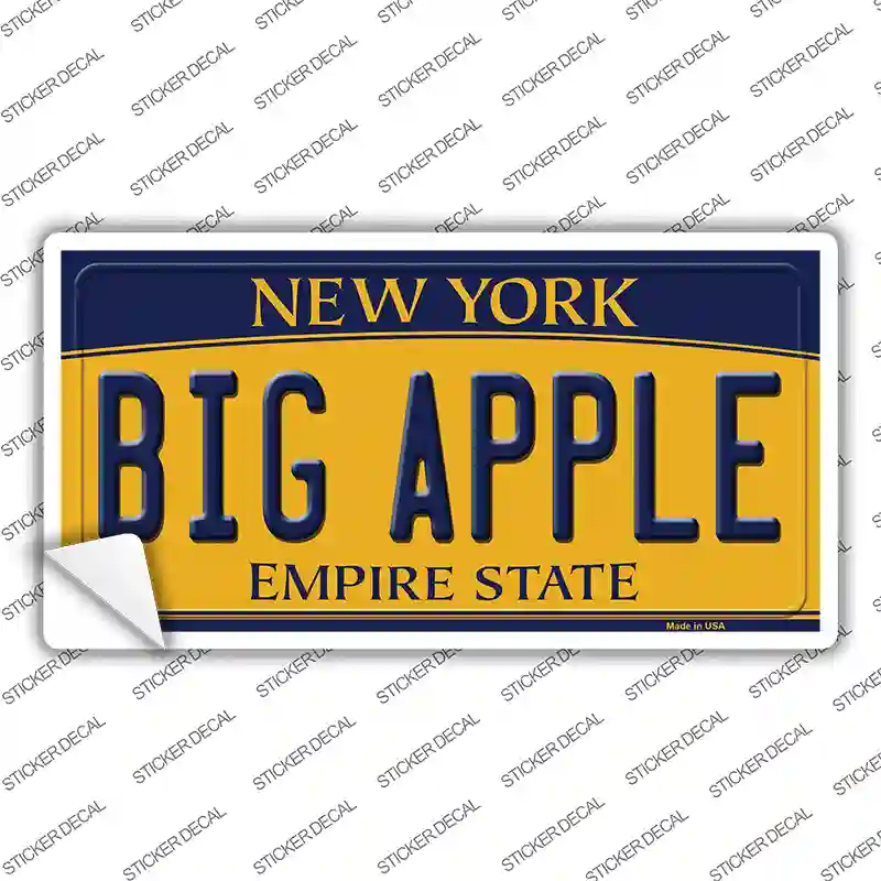 Big Apple New York Novelty Sticker Decal
