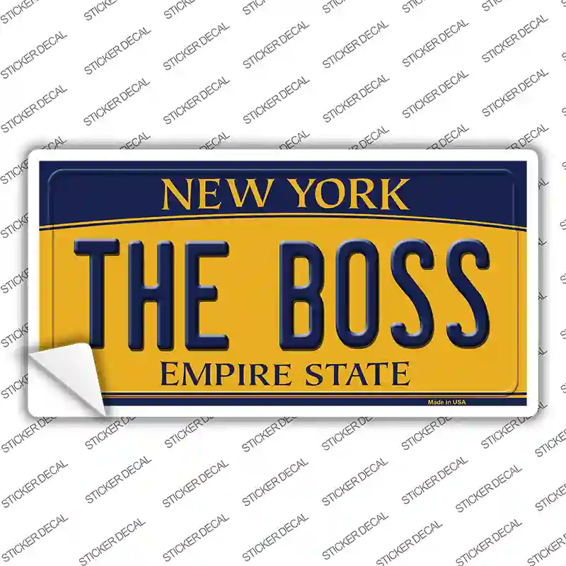 The Boss New York Novelty Sticker Decal
