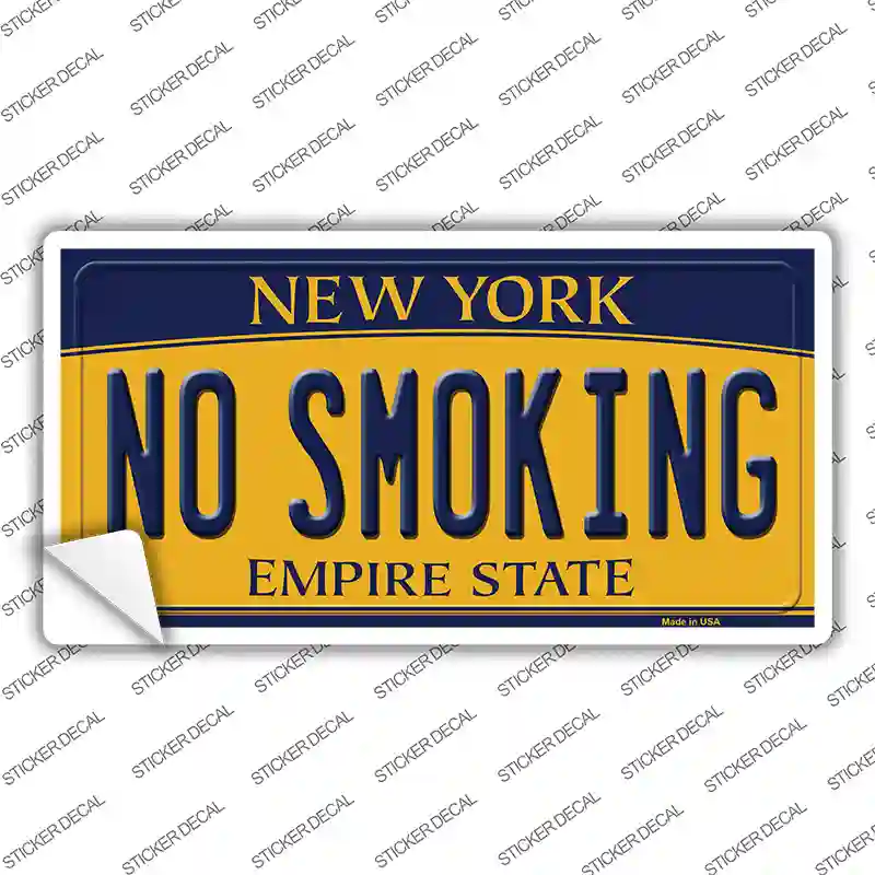 No Smoking New York Novelty Sticker Decal