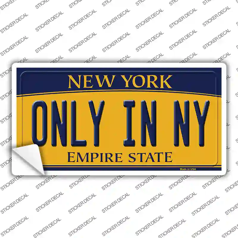 Only in NY New York Novelty Sticker Decal