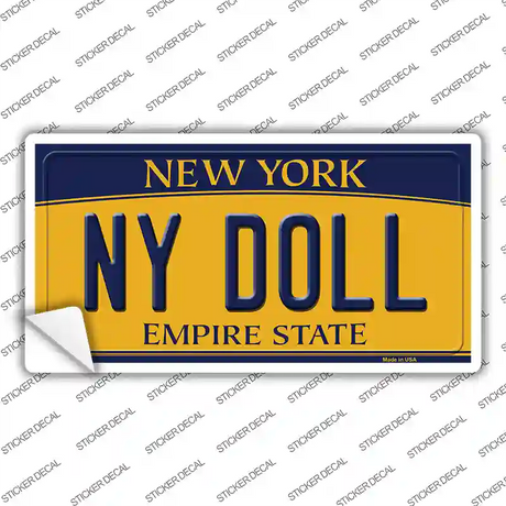 NY Doll New York Novelty Sticker Decal