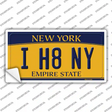 I H8 NY New York Novelty Sticker Decal