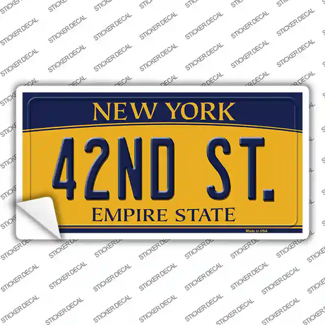42nd St New York Novelty Sticker Decal
