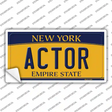 Actor New York Novelty Sticker Decal