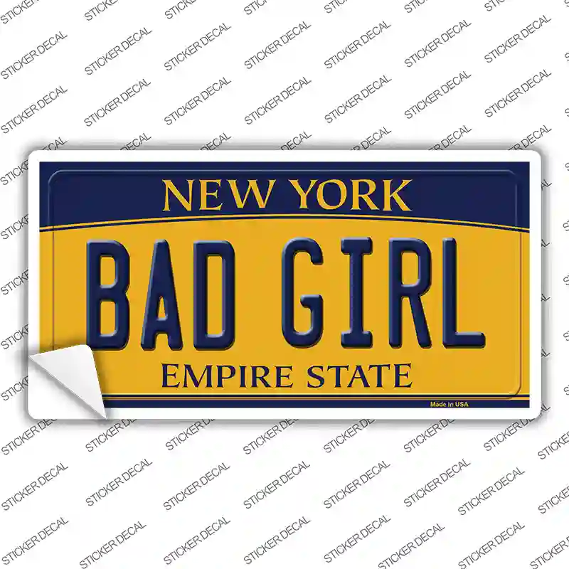 Bad Girl New York Novelty Sticker Decal