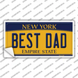 Best Dad New York Novelty Sticker Decal
