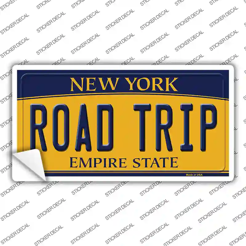 Road Trip New York Novelty Sticker Decal