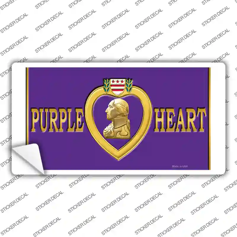 Purple Heart Novelty Sticker Decal