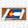 Colorado Flag Scroll Novelty Sticker Decal