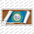 South Dakota Flag Scroll Novelty Sticker Decal