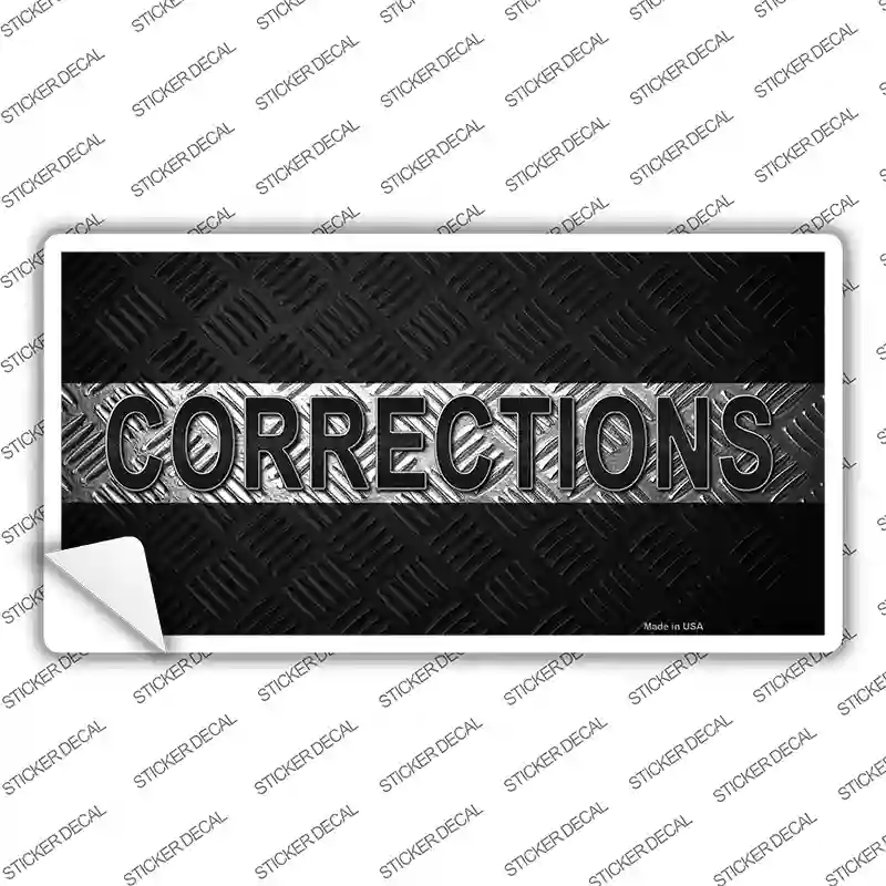 Corrections Novelty Sticker Decal