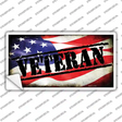 Veteran American Flag Novelty Sticker Decal