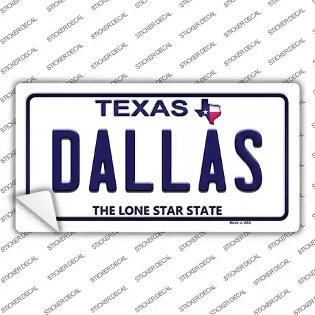 Dallas Texas Novelty Sticker Decal