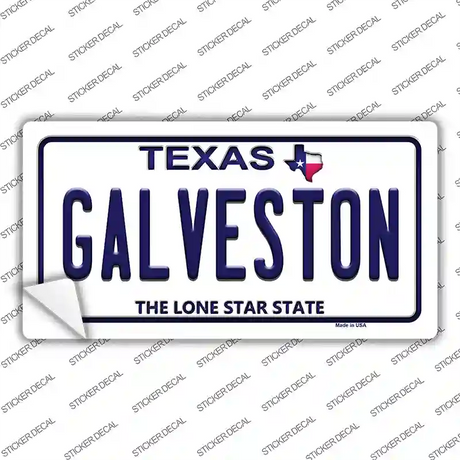 Galveston Texas Novelty Sticker Decal