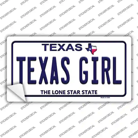 Texas Girl Texas Novelty Sticker Decal