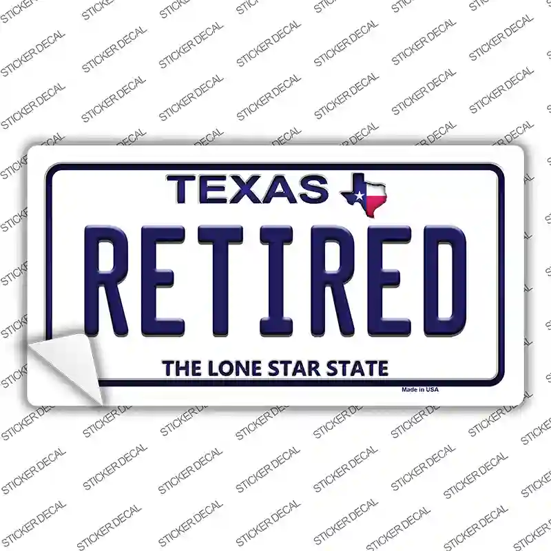 Retired Texas Novelty Sticker Decal