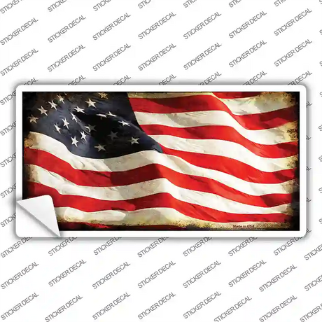 American Vine Flag Novelty Sticker Decal
