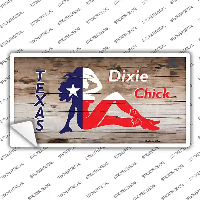 Dixie Chicks Texas Wood Novelty Sticker Decal