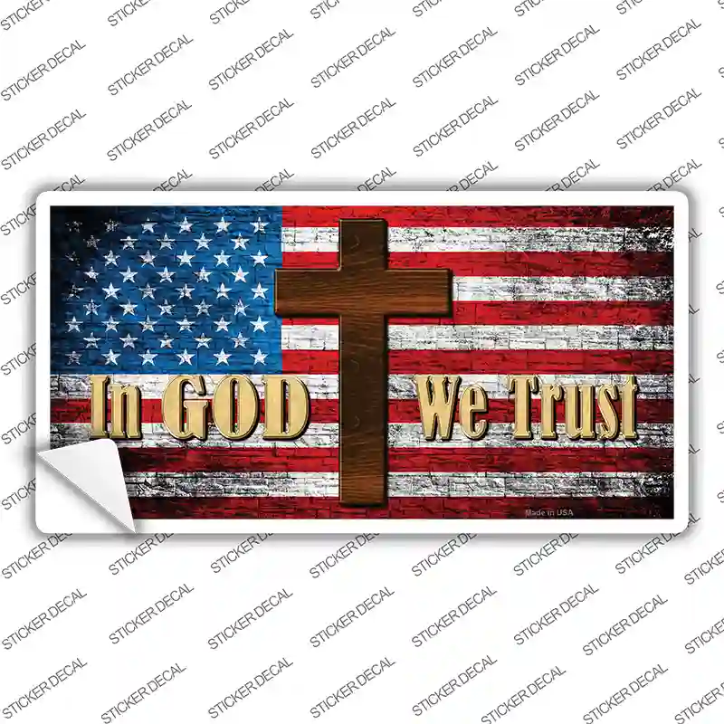 God We Trust Novelty Sticker Decal