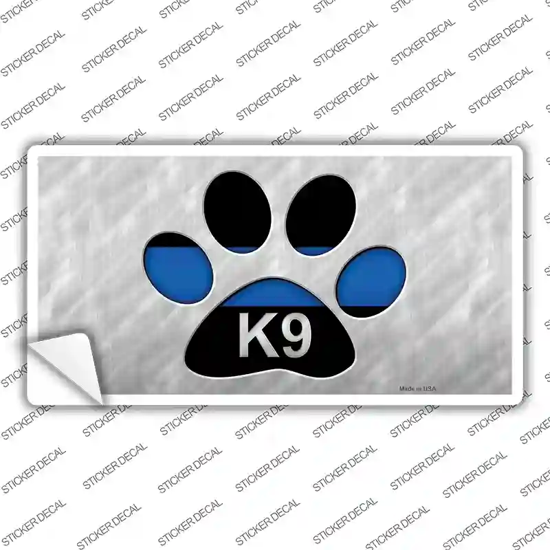 Thin Blue Line Paw K-9 Novelty Sticker Decal