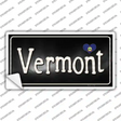 Vermont Flag Script Novelty Sticker Decal