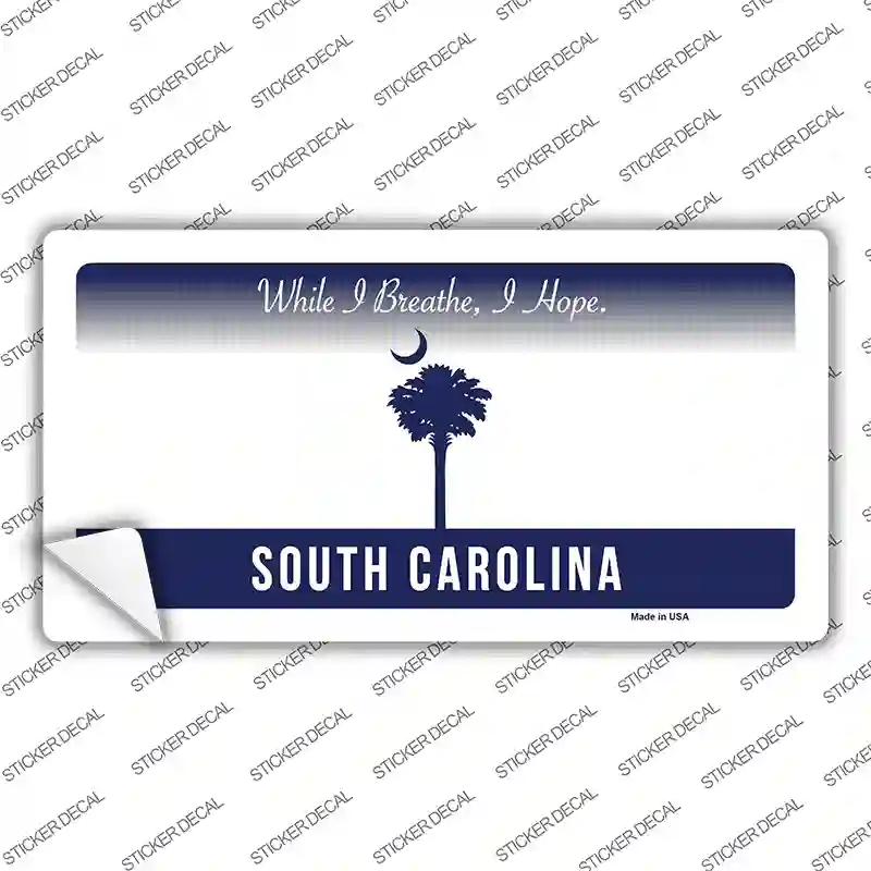 South Carolina Background Novelty Sticker Decal