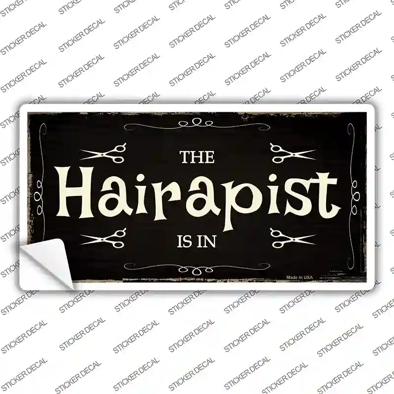 Hairapist Novelty Sticker Decal