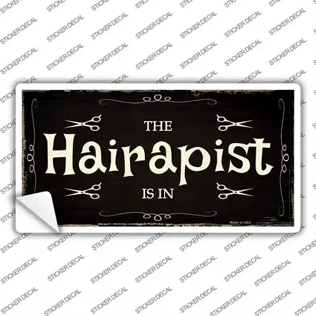 Hairapist Novelty Sticker Decal