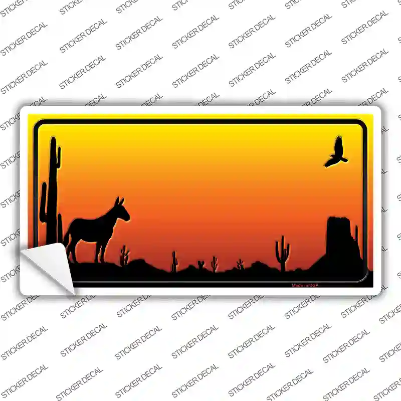 Donkey Blank Scenic Novelty Sticker Decal