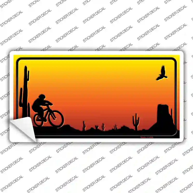 Biker Blank Scenic Novelty Sticker Decal