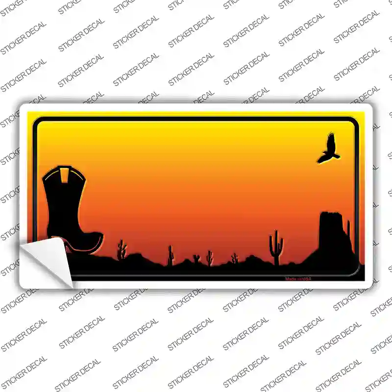 Boot Blank Scenic Novelty Sticker Decal