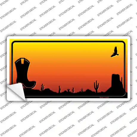 Boot Blank Scenic Novelty Sticker Decal