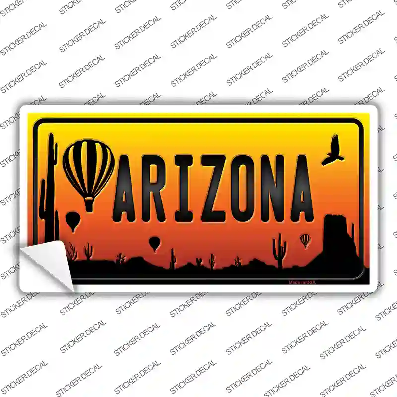 Balloon Arizona Scenic Novelty Sticker Decal