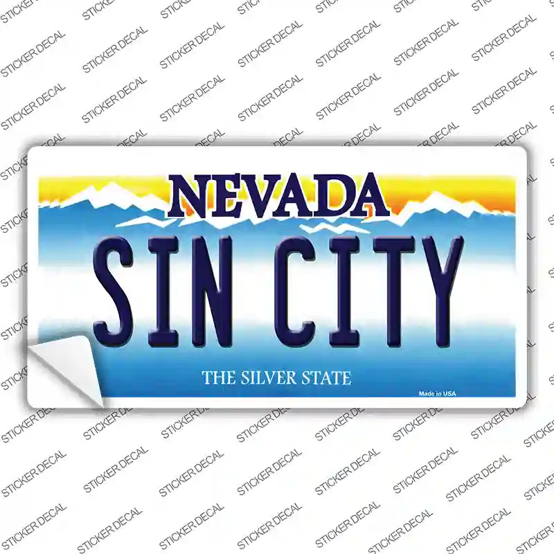 Sin City Nevada Novelty Sticker Decal