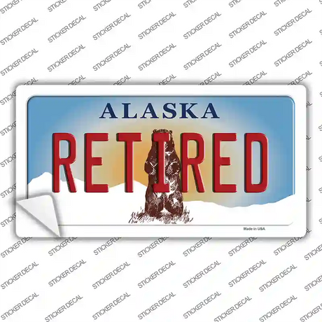 Retired Alaska State Novelty Sticker Decal