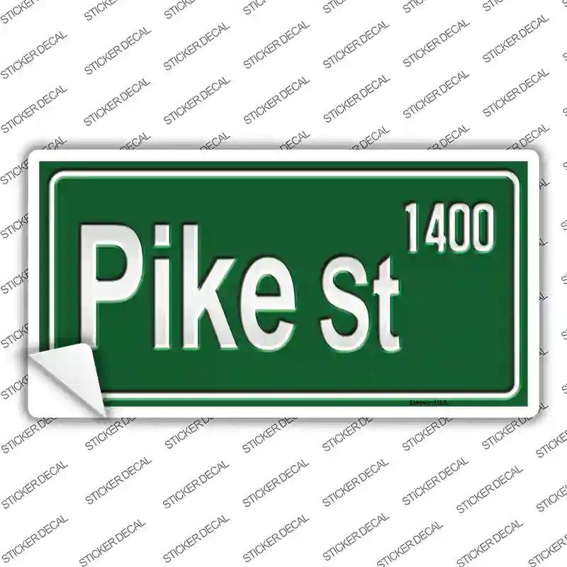Pike St 1400 Novelty Sticker Decal