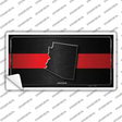 Arizona Thin Red Line Novelty Sticker Decal