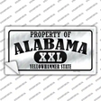 Property Of Alabama Novelty Sticker Decal