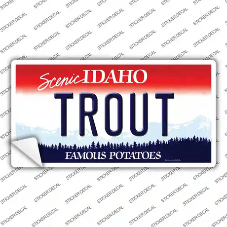 Trout Idaho Novelty Sticker Decal