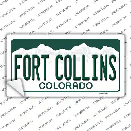 Fort Collins Colorado Novelty Sticker Decal
