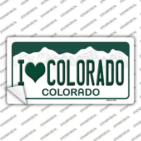 I Love Colorado Novelty Sticker Decal
