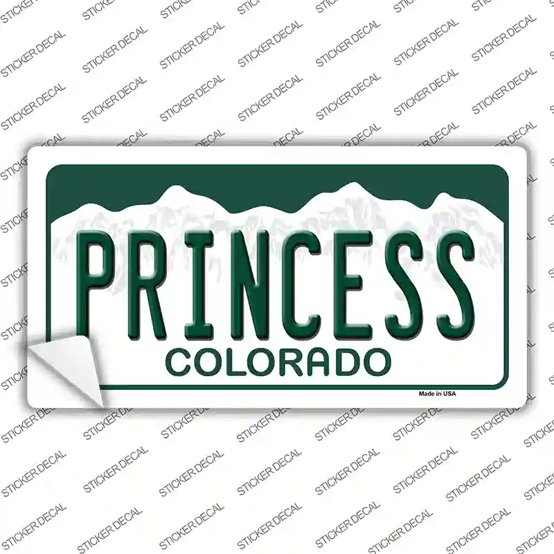 Princess Colorado Novelty Sticker Decal