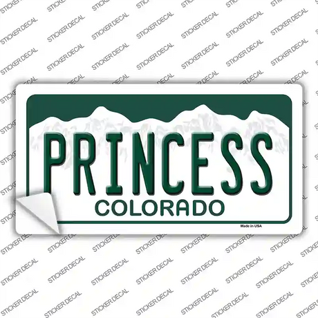 Princess Colorado Novelty Sticker Decal